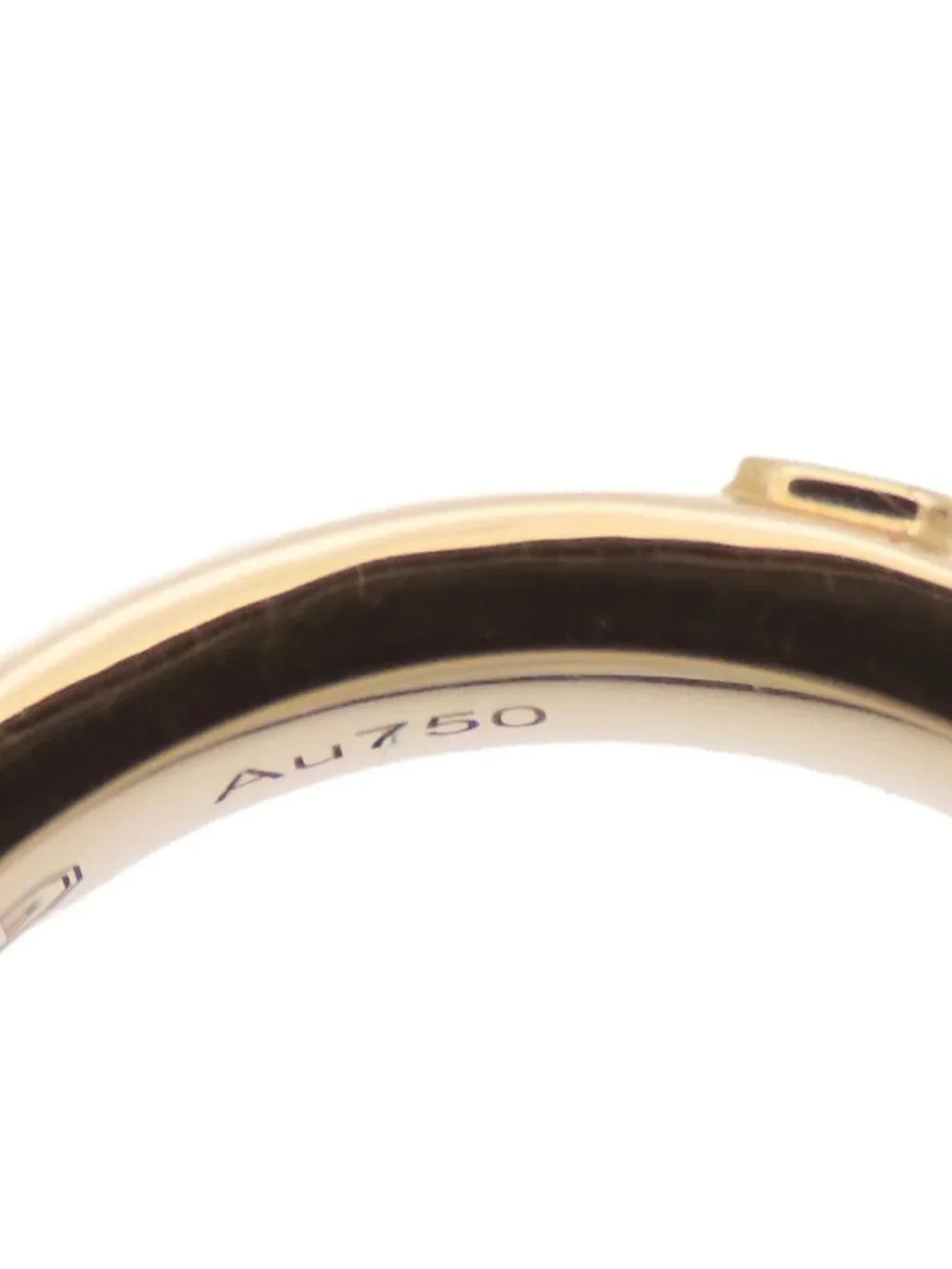 Harry Winston HW Logo Ring Yellow Gold 18k Diamond